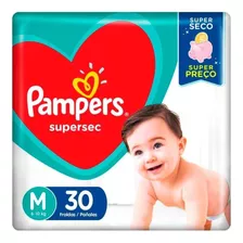 Fralda Pampers Supersec Infantil 6 A 10 Kg - M