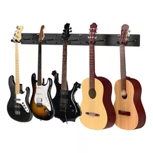 Soporte Base Colgador De Pared Para 5 Guitarra Bajo Ukelele 