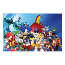 Puzzle Rompecabezas Sonic Y Amigos Niños Regalo 