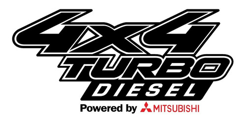 Stickers 4x4 Turbo Diesel Mitsubishi Foto 2