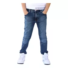 Pantalón Skinny De Mezclilla Stretch Para Niño/adolescente