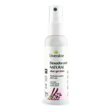 Desodorante Natural Aloe Gerânio (vegano) 60ml Livealoe