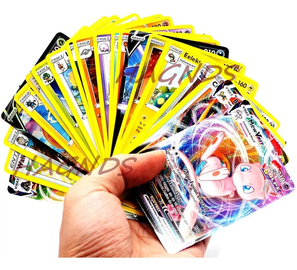 Cartas Pokemon Pack Doble X 60 Con Vmax Brillantes Nuevo