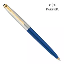 Lapicero Parker 45 Galaxy Azul Acero Con Detalle Dorado