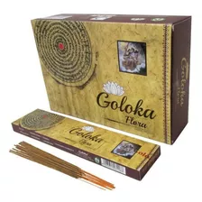 Incenso Massala Flora Indiano Varetas Goloka 12 Cxs De 15g