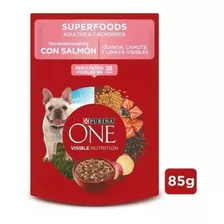 Alimento Húmedo Perro Purina One® Superfoods Sobre 85g X 15