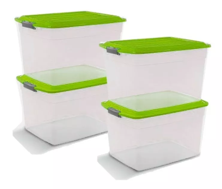 Cajas Plastica Organizadora Colbox 42 Lts. Colombraro 4 Unid