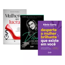 Livros Mulheres Lucram + Viva Identidade + Desperte Mulher