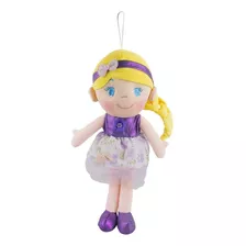 Boneca Bailarina Vestido Roxo Cabelo Loiro