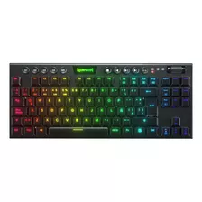 Teclado Mecánico Redragon Horus Tkl K621-rgb-sp Wireless Color Del Teclado Negro Idioma Español Latinoamérica