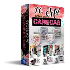 10 Mil Artes Estampa Para Canecas Personalizadas