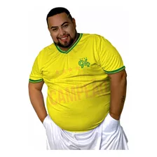 Camisa Brasil Masculina Plus Size G6 G7 Fut. Retrô Copa 94