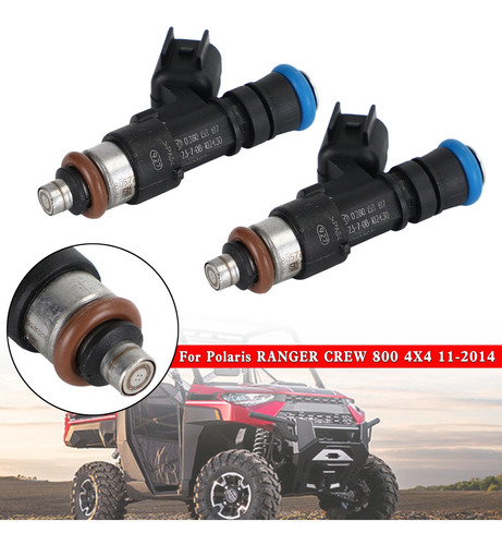 2 Inyectores De Combustible Para Polaris Ranger Xp 800 Rzr80 Foto 10