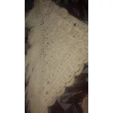 Mantón Pie De Cama Tejido Nórdico Trama Xl Lana Súper Suave