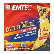 Disco Virgem Mini Dvd-r Emtec De 4x