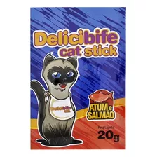 Petisco Cat Stick Para Gatos Sabor Atum E Salmão 20g