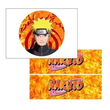 Papel Arroz Naruto + Faixas Laterais - Modelo 32