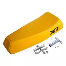 Banco Mobilete Bikelete Caloi Xr + Presilha + Canote Amarelo