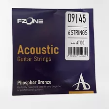 Encordado Para Guitarra Acustica Fzone At100 09-45