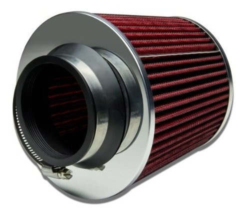 Filtro De Aire - 3 Inches Inlet X 6.3 Inches Air Intake Chro Foto 2