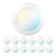 Sunco - Paquete De 12 Luces Led De Disco De 5/6 Pulgadas, Mo