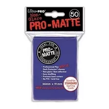 Protector Para Cartas (50 Protectores) Azul Pro-matte 