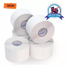 Etiquetas 50x30 Termica 1 Coluna Zebra Gc420 10 Rolos Cor Branco