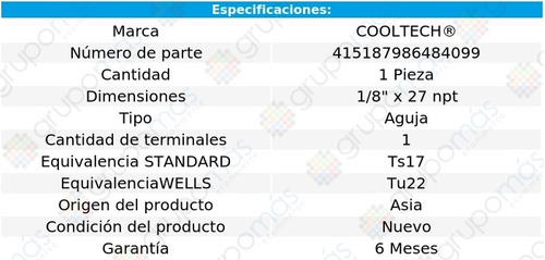 1 Bulbo Indicador Temperatura Dodge W150 V8 6.6l 77 Al 89 Foto 2