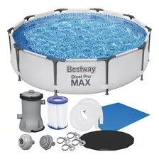 Piscina Estrutural Redonda Bestway 4678l Pro Max Completa