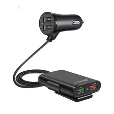 Cargador Para Camionetas, Mxmex-001, 4 Puertos Usb, 12-32v,