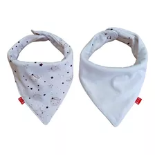 Pack X 6 Babero Bandana Bebé Reversible Triple Capa Algodon