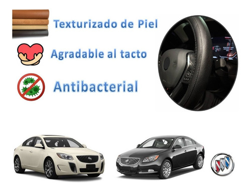 Funda Cubre Volante Piel Nuevo Buick Regal 2014 A 2017 Foto 2