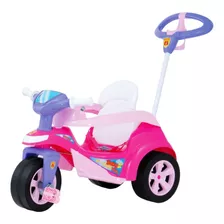 Triciclo Baby Trike Evolution Com Haste Direcionável Rosa 