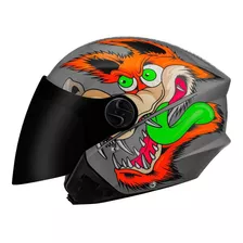 Capacete Aberto Personalizado Pro Tork New Three Coyote Fume