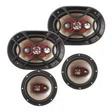 Kit Alto Falante B4x69x 6x9 + 2 B3x60x 6 340w Rms Bravox