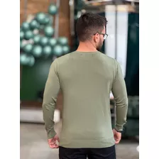 Suéter Rl Crewneck Modal Verde Musgo