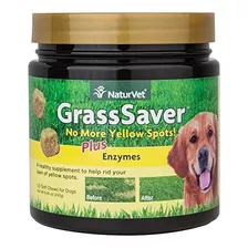 Naturvet 120 Count Jar Grass Ahorro Soft Chews Con Enzimas P