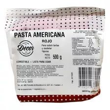 Pasta Americana Para Forrar Roja X500g - Cotillón Waf