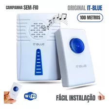 Campainha Sem Fio Residencial Wireless De Longo Alcance Wifi