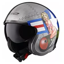 Casco De Moto De Calle Ls2 Spitfire Bomb Rider Para Hombre -