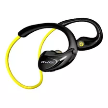 Fone De Ouvido Sem Fio Bluetooth Awei A880bl Sports Ipx4 Cor Amarelo Cor Da Luz Amarelo