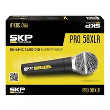 Micrófono Skp Pro 58xlr Cable 5mts Pastilla Alemana