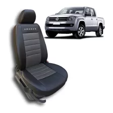 Funda Cubre Asiento Cuero Automotor Vw Amarok 08/16 Gris