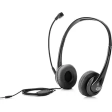 Audifonos Hp Stereo 3.5mm Headset Color Negro