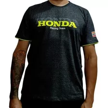 Camiseta Moto Honda Racing Team Repsol Preto Mescla