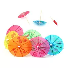 Sombrillas Paraguas Para Tragos Papel Cupcake Picadas X 10