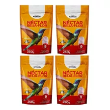 Kit Com 4 Unidade Nutricon Néctar Para Beija-flor 250 Gramas