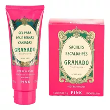 Kit Relaxante Para Os Pés Pink-sachets Escanda-pés+gel Pés 