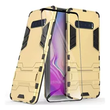 Funda Para Samsung Galaxy S10 Sm-g973f Iron Case Con Cristal