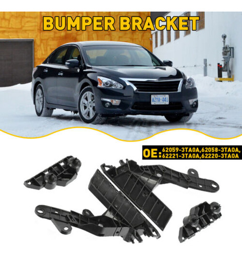 Bumper Bracket For 2013-2015 Nissan Altima Set Of 2 Fron Ggg Foto 2